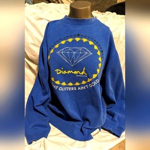 💚 3 for $25 Diamond  Supply Company Size Large Retro Sweatshirt
